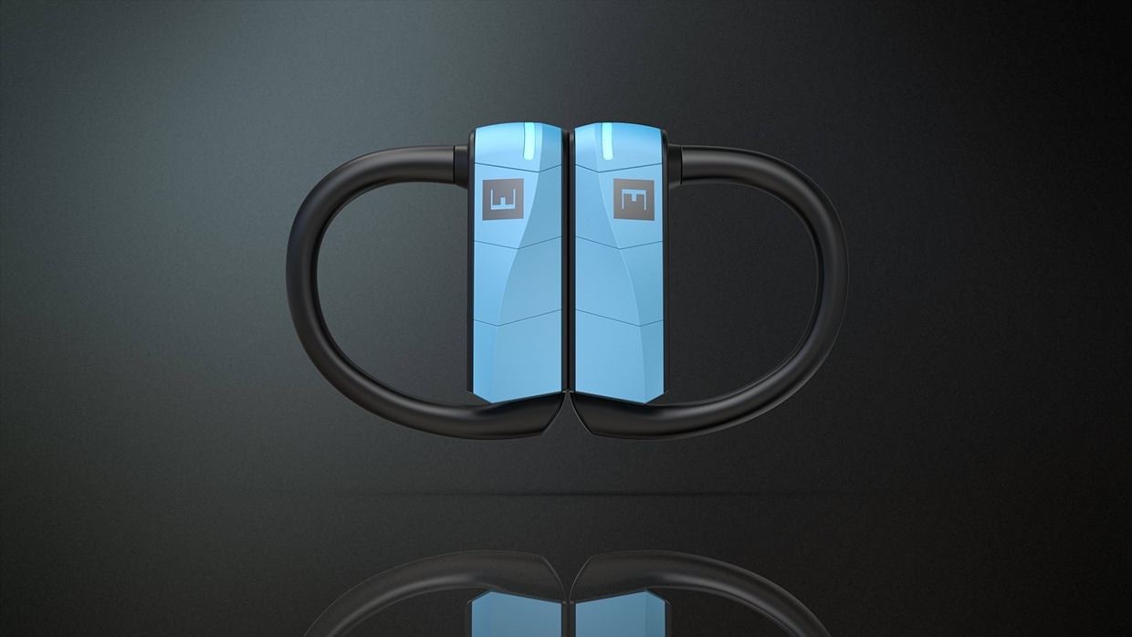 Bluetooth，Wireless headset，product design，industrial design，Reprint，