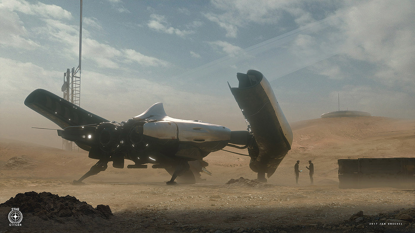 Banu defender，Star Citizen ，conceptual design，