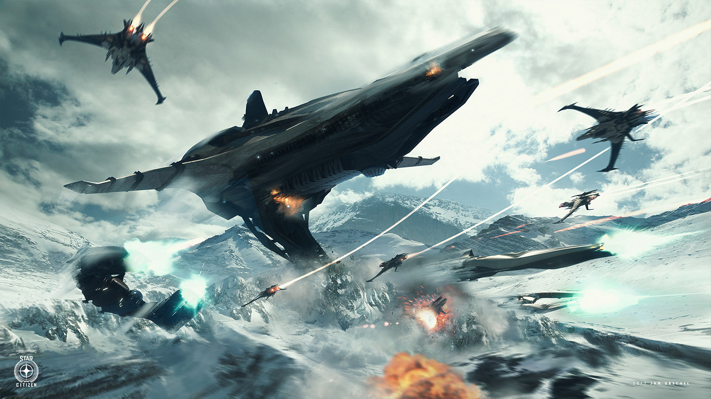 Banu defender，Star Citizen ，conceptual design，