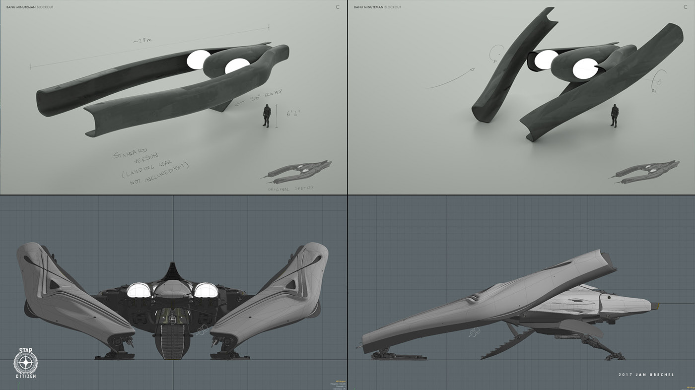 Banu defender，Star Citizen ，conceptual design，