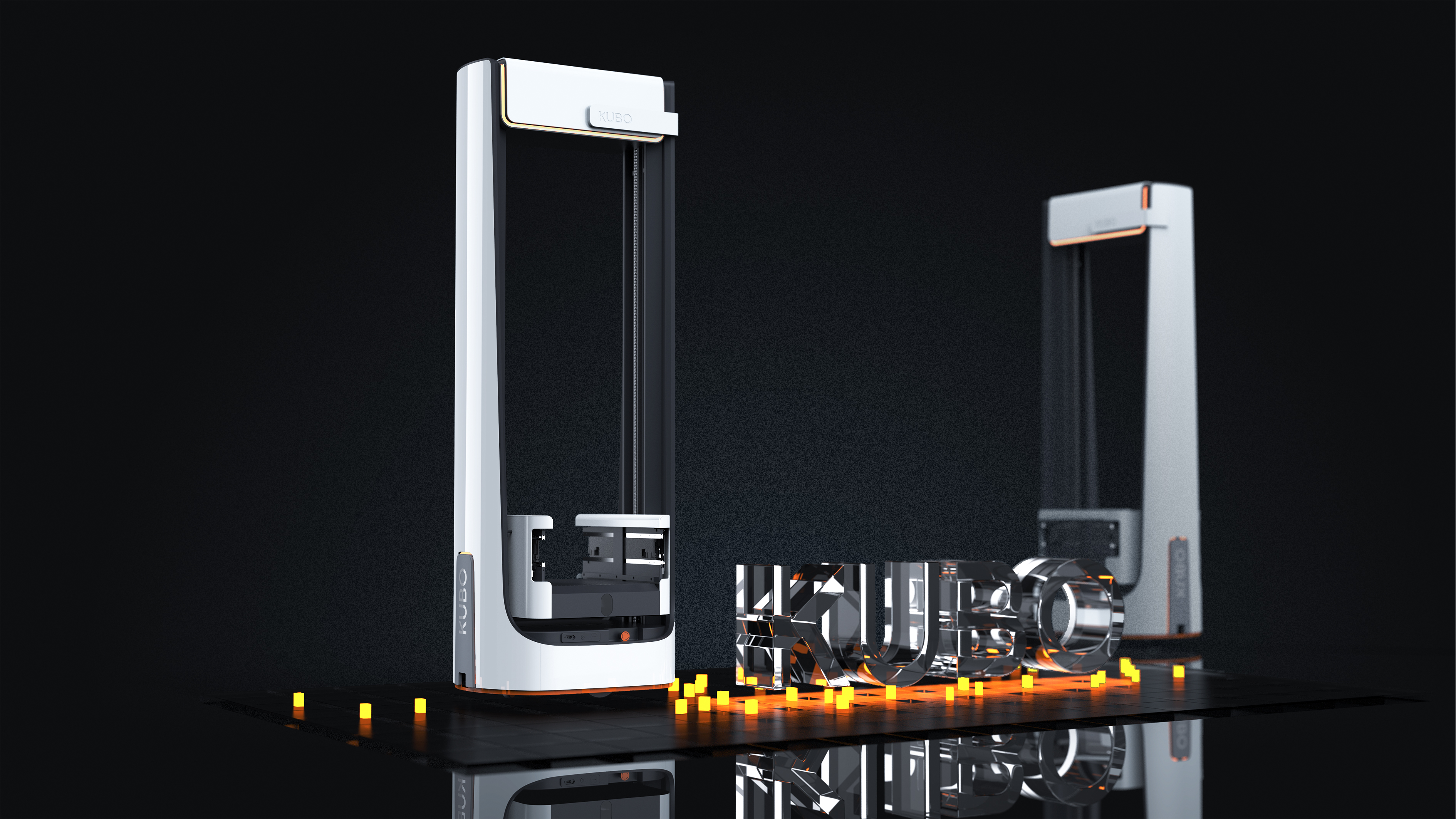 Hairou storage robot，Jiajian geometric industrial design，robot，artificial intelligence，