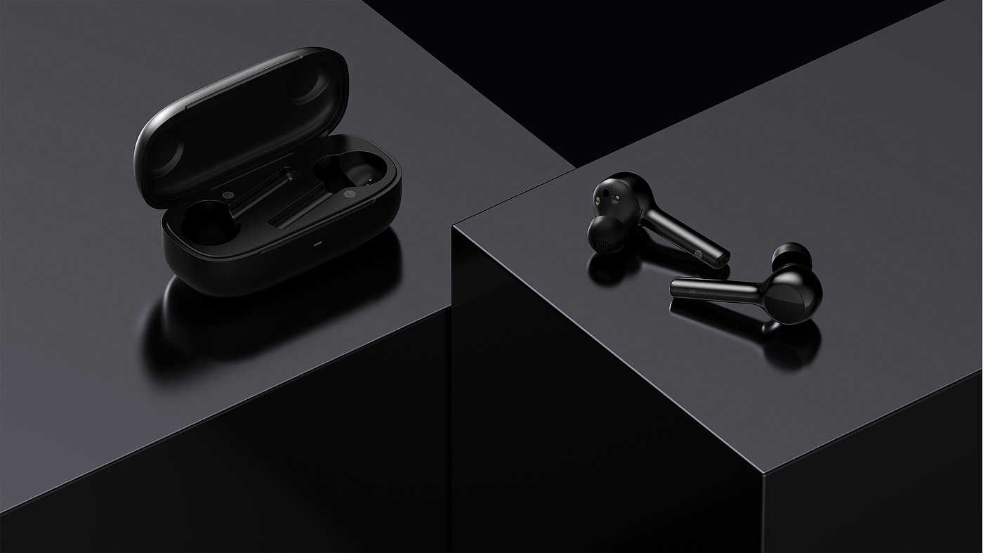 京东TWS耳机，佳简几何工业设计，蓝牙耳机，