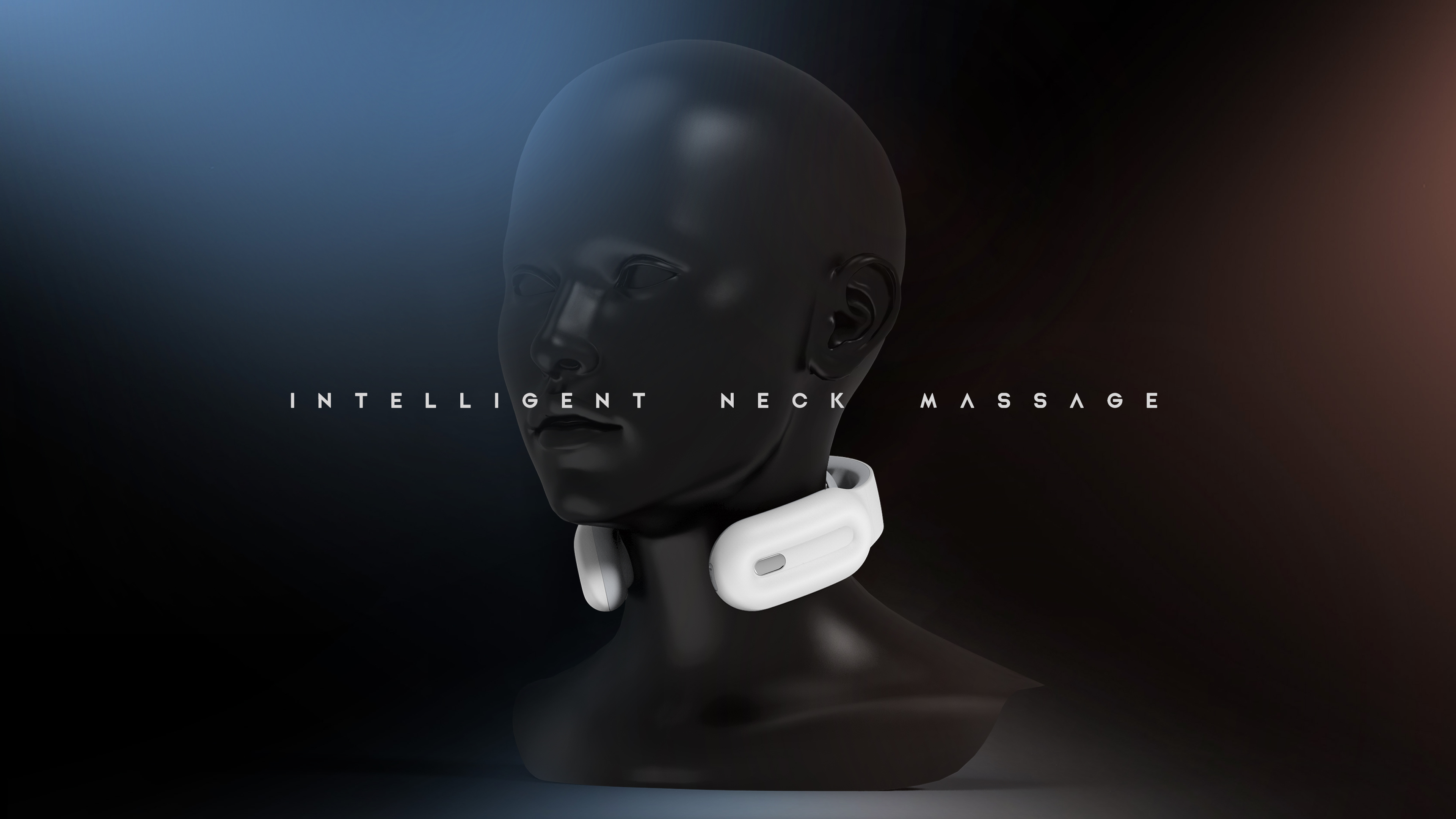 Jiajian geometric industrial design，Neck massage instrument，