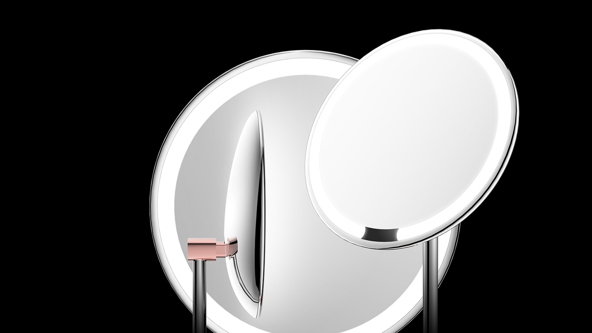 Jiajian geometric industrial design，Lamp mirror，mirror，Women's products，Beauty mirror，Cosmetic mirror，