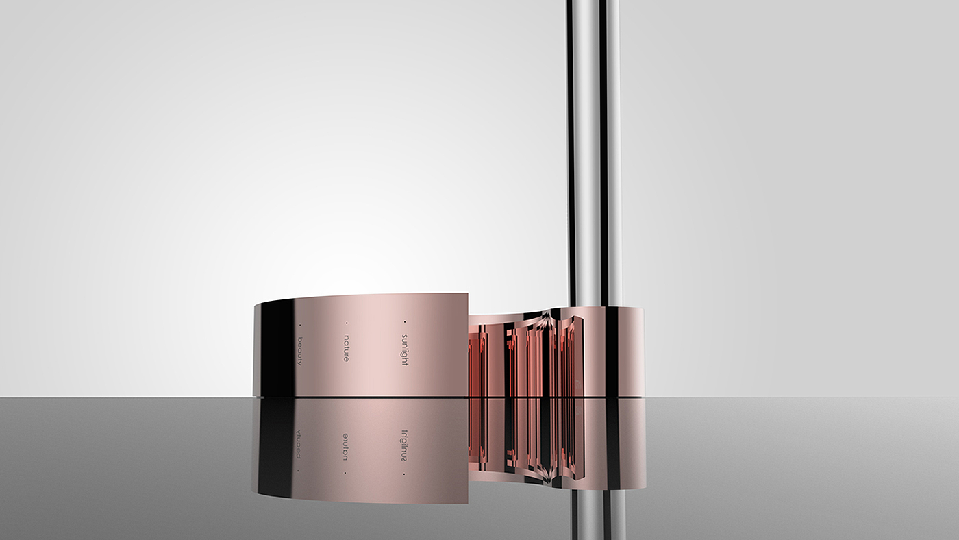 Jiajian geometric industrial design，Lamp mirror，mirror，Women's products，Beauty mirror，Cosmetic mirror，