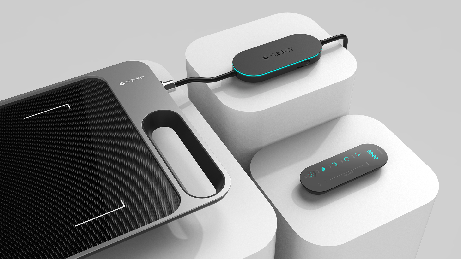 Jiajian geometric industrial design，Intelligent products，Kitchen supplies，Home appliance design，Intelligent glass baking tray，