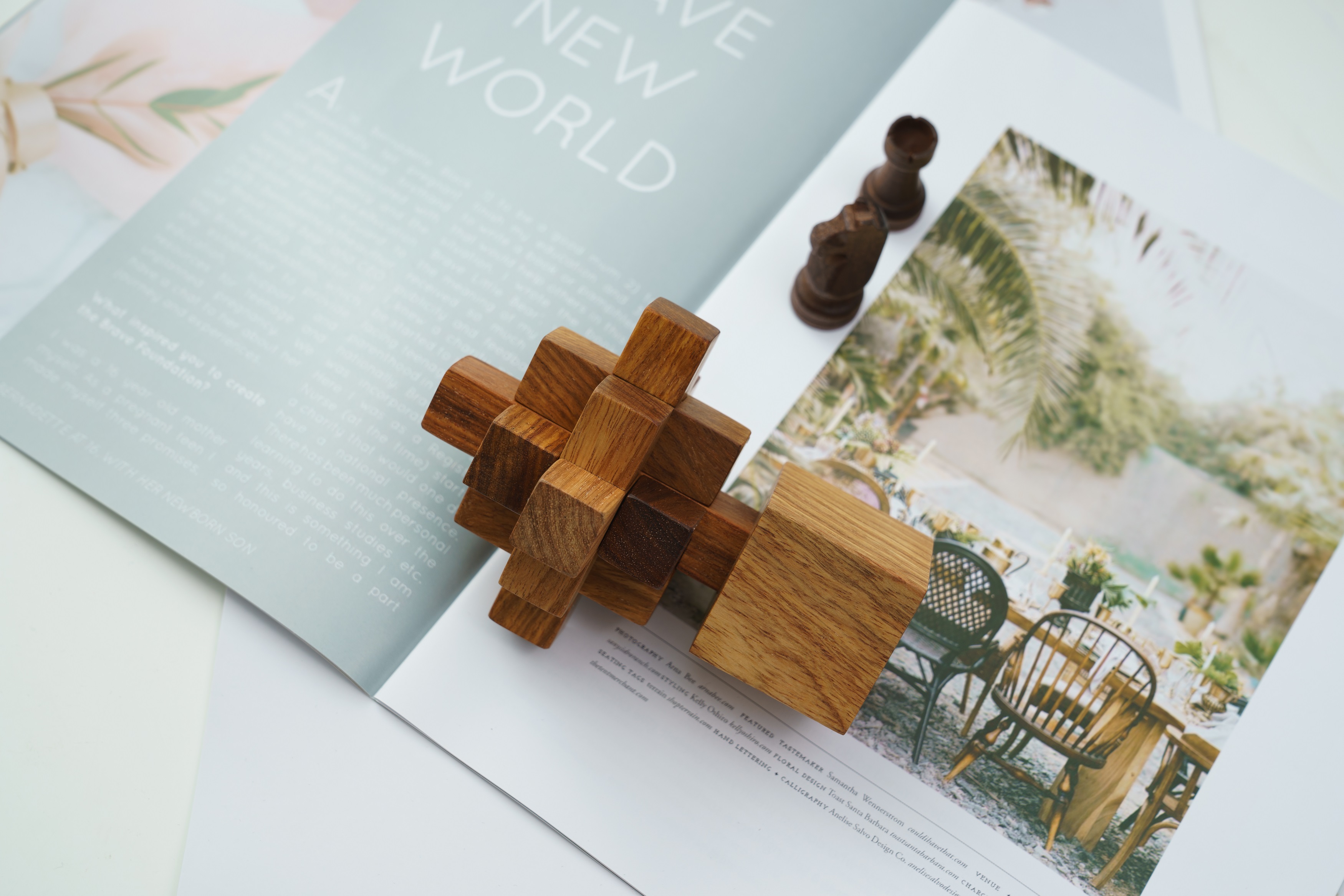 Craftsmanship，Lubansuo，Small nine links，Mahogany gift，Craftsmanship home flagship store，