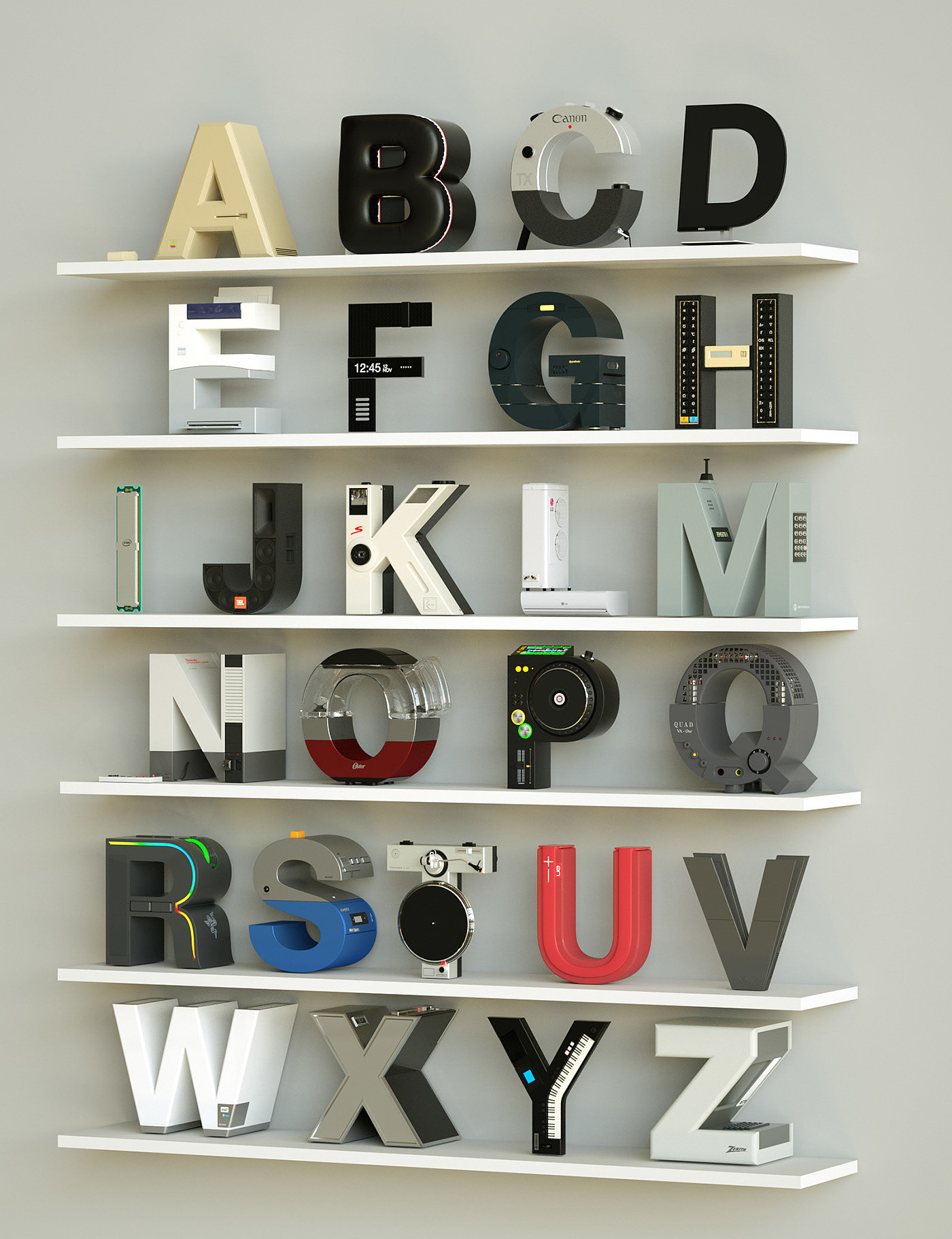 letter，number，Creative design，36days Electronics，