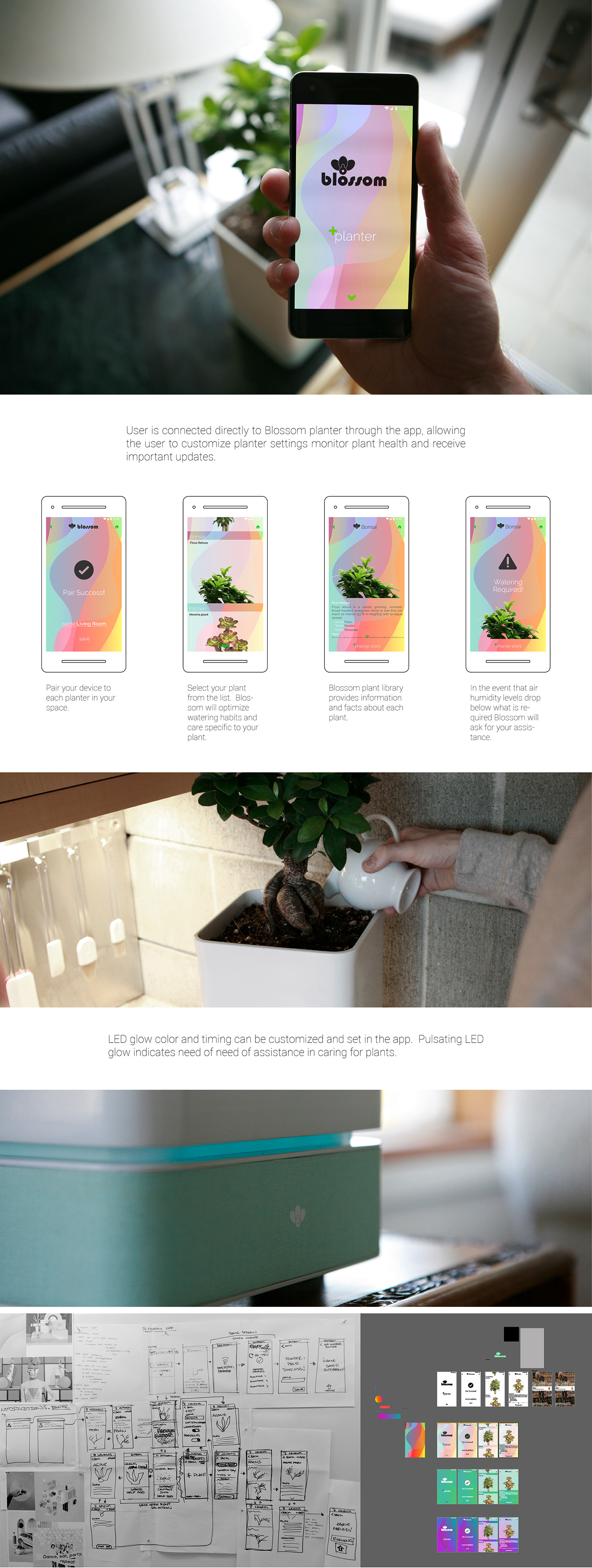 Flowerpot，intelligence，Mobile app，