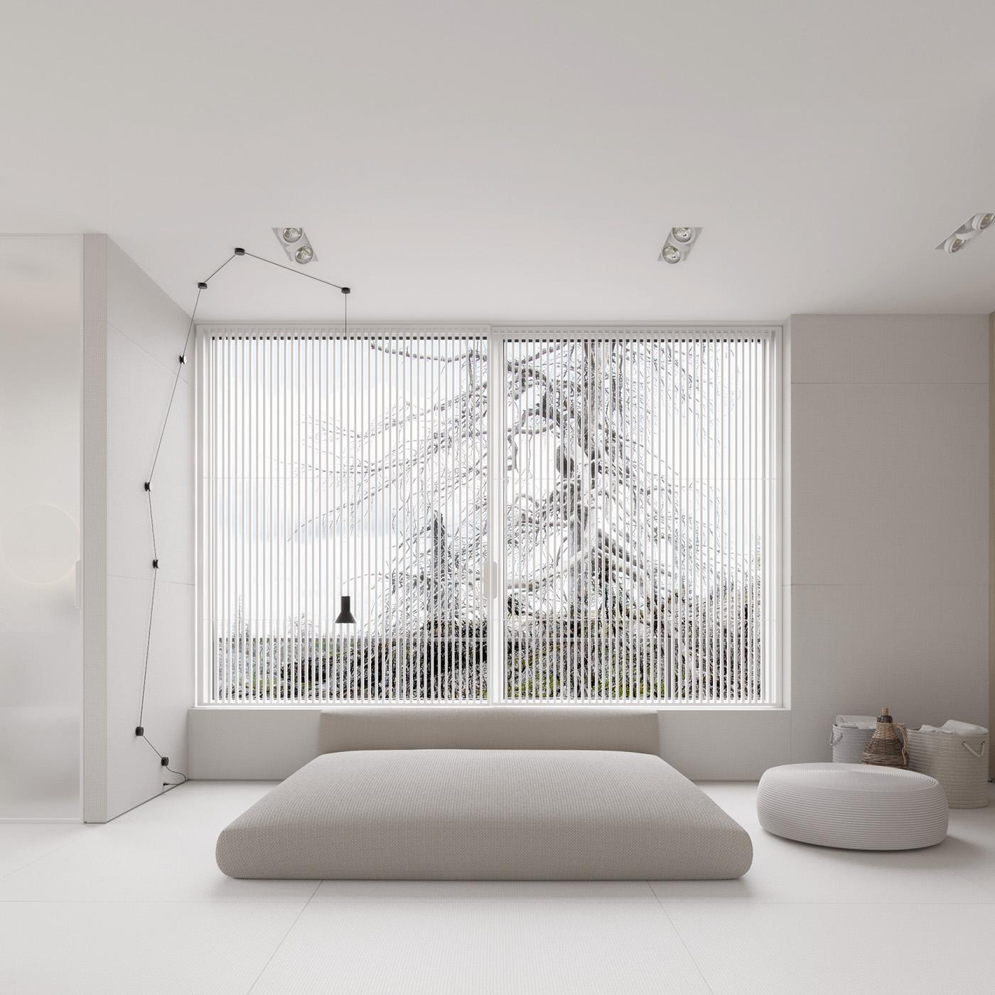 Minimalist，white，renovation，House PS3H，Igor Sirotov，residence，