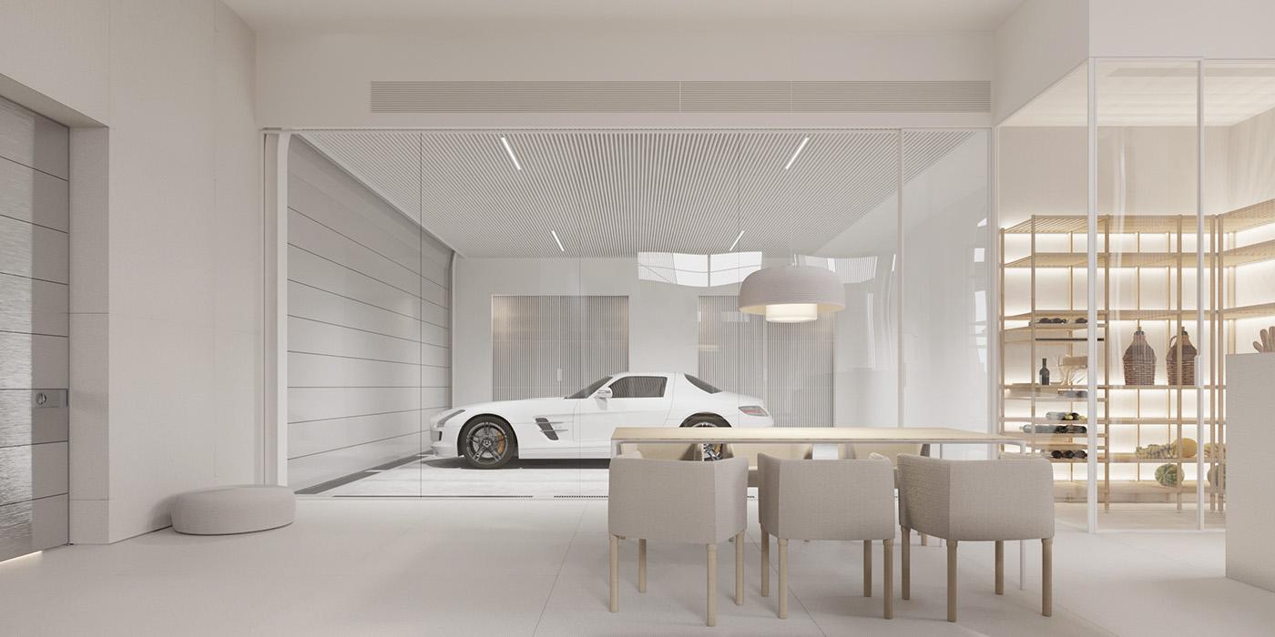 Minimalist，white，renovation，House PS3H，Igor Sirotov，residence，