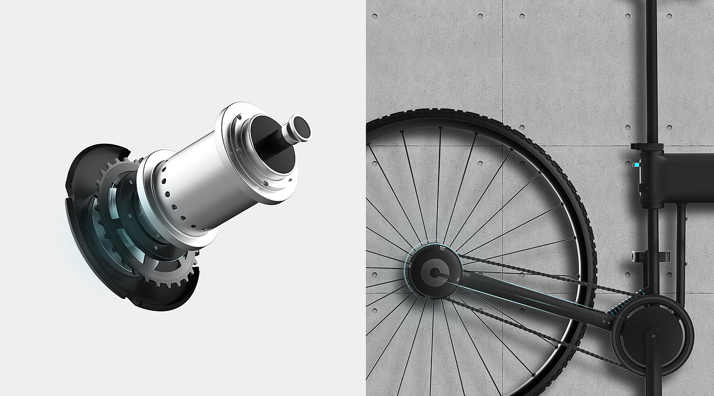 Bicycle，black，Joong Kim，Electric，city，