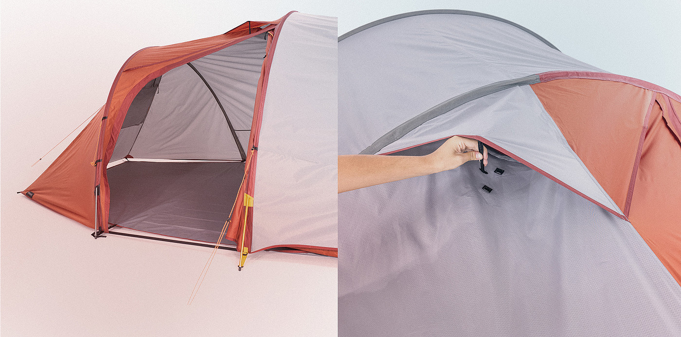 Tent，Decathlon ，industrial design，product design，