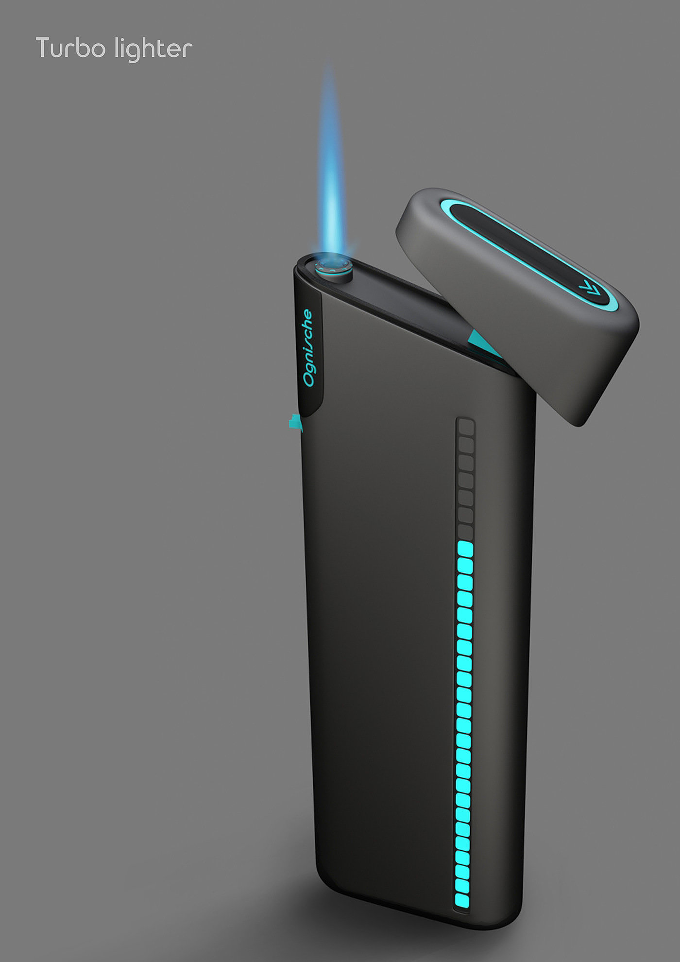 Turbo lighter，Andrey Borisov，lighter，modeling，Render，