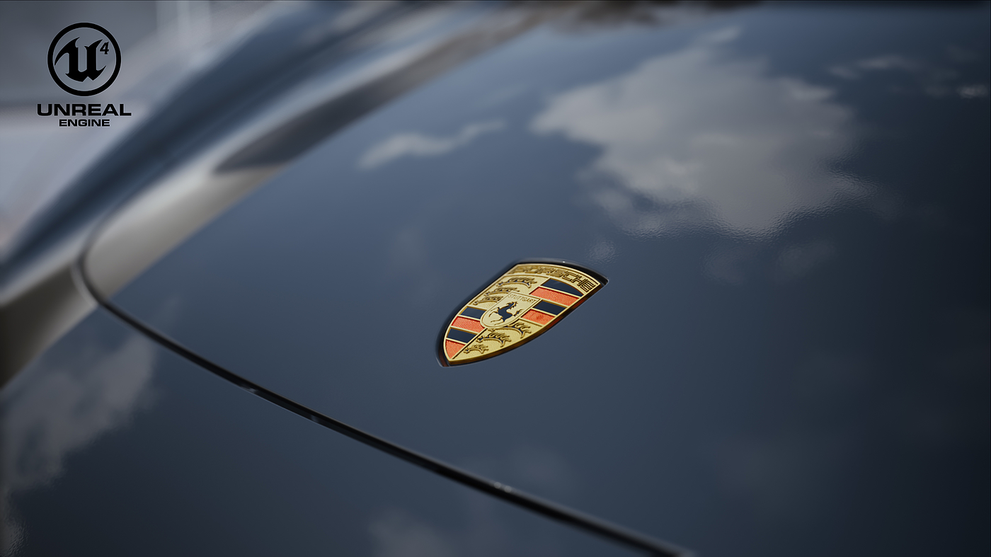 animation，Porsche，porsche，vehicle，car，UnrealEngine，UE4，