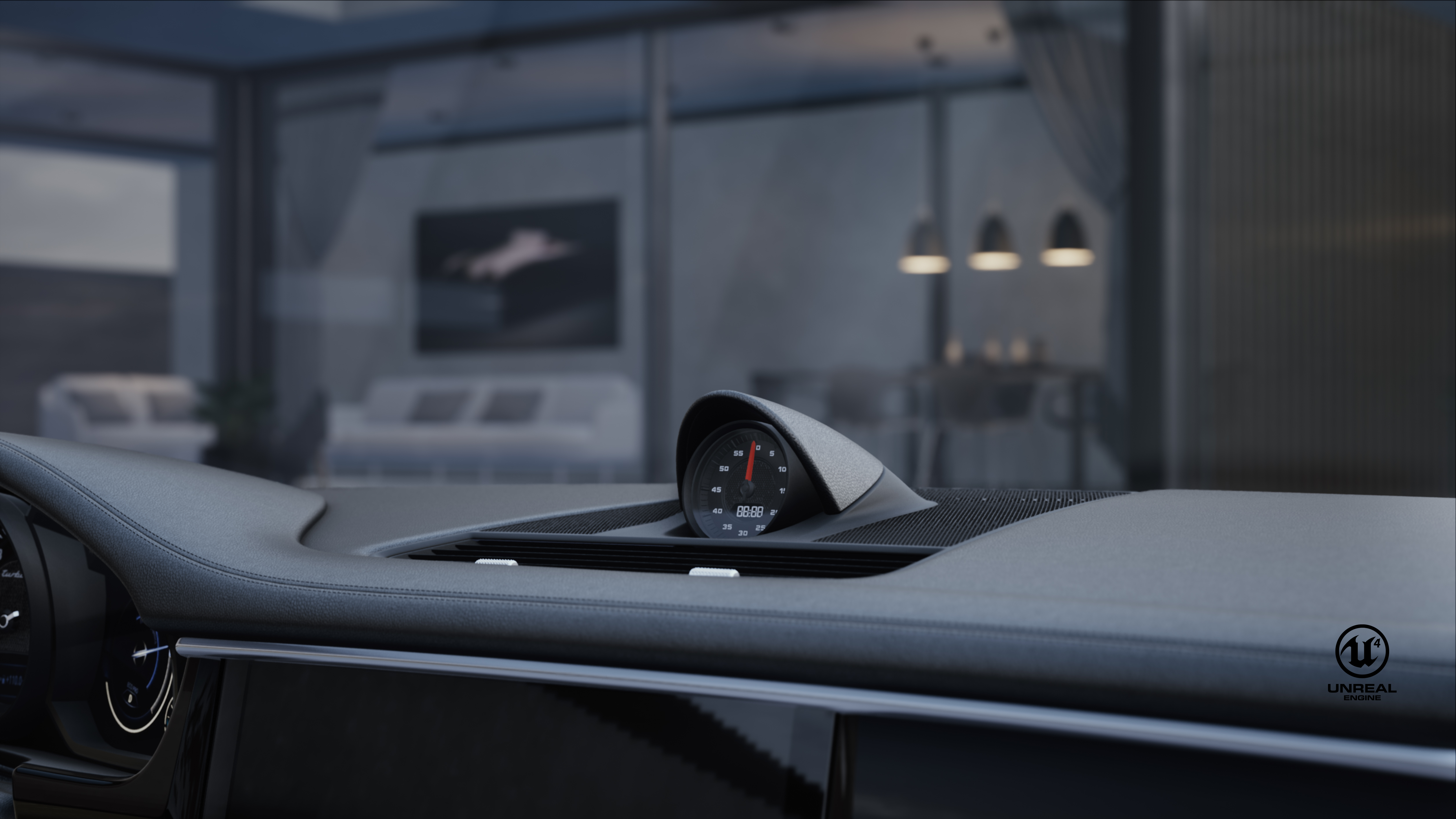 animation，Porsche，porsche，vehicle，car，UnrealEngine，UE4，