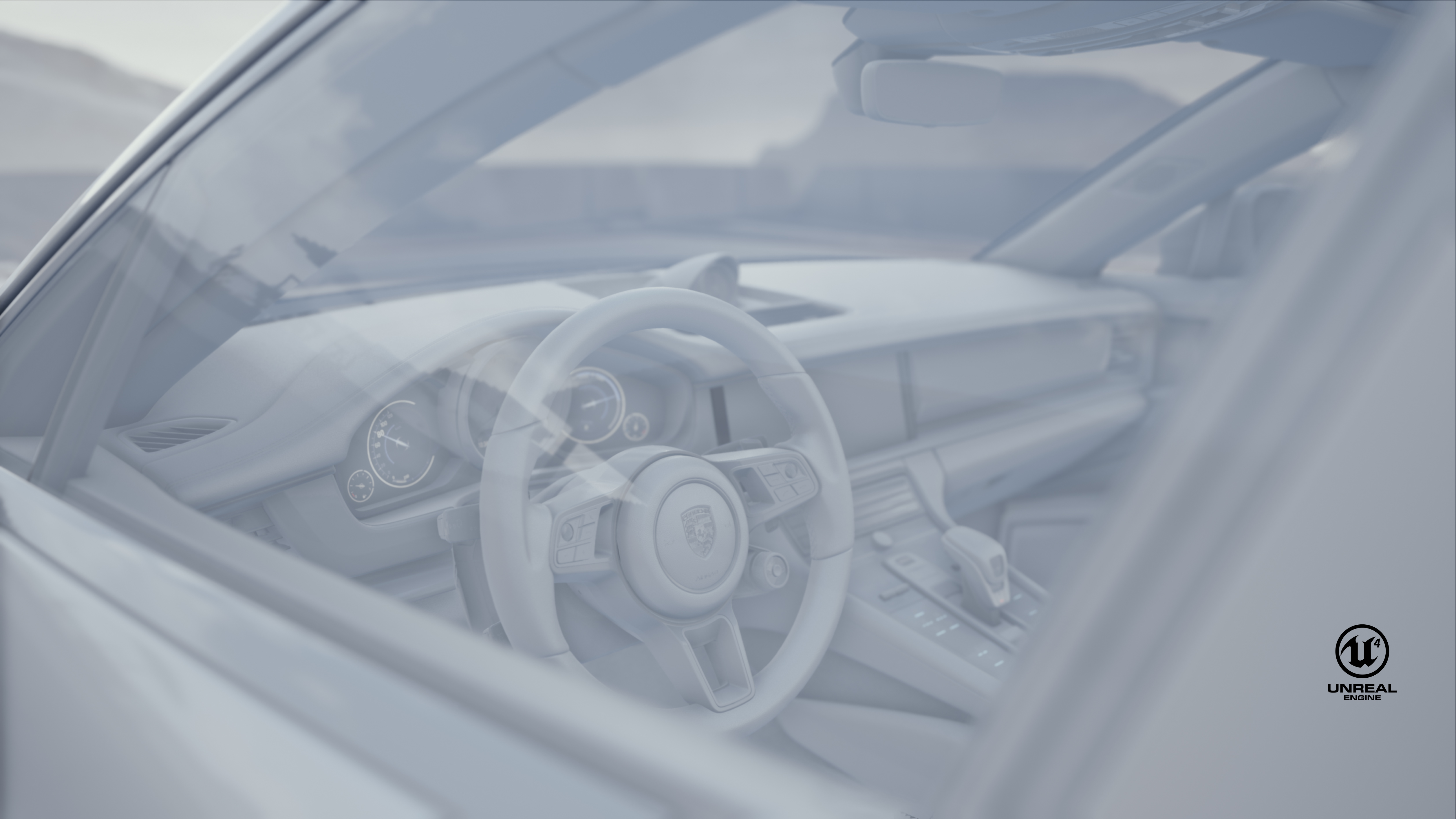 animation，Porsche，porsche，vehicle，car，UnrealEngine，UE4，