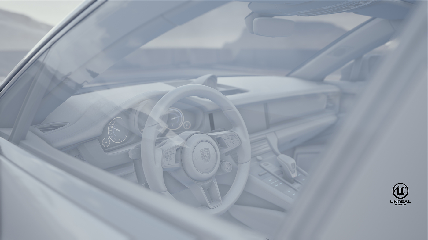 动画，保时捷，porsche，车，car，UnrealEngine，UE4，