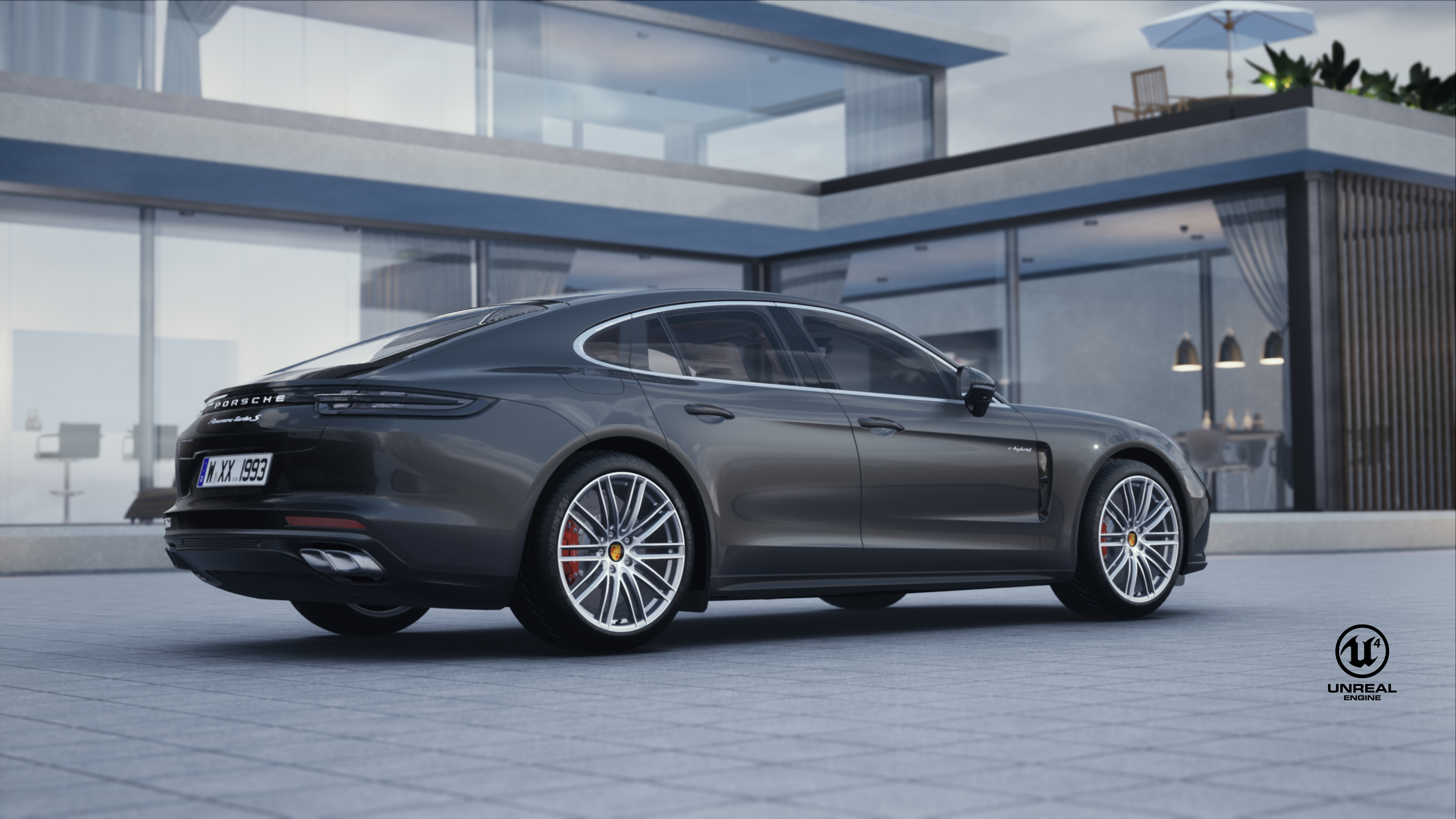 animation，Porsche，porsche，vehicle，car，UnrealEngine，UE4，