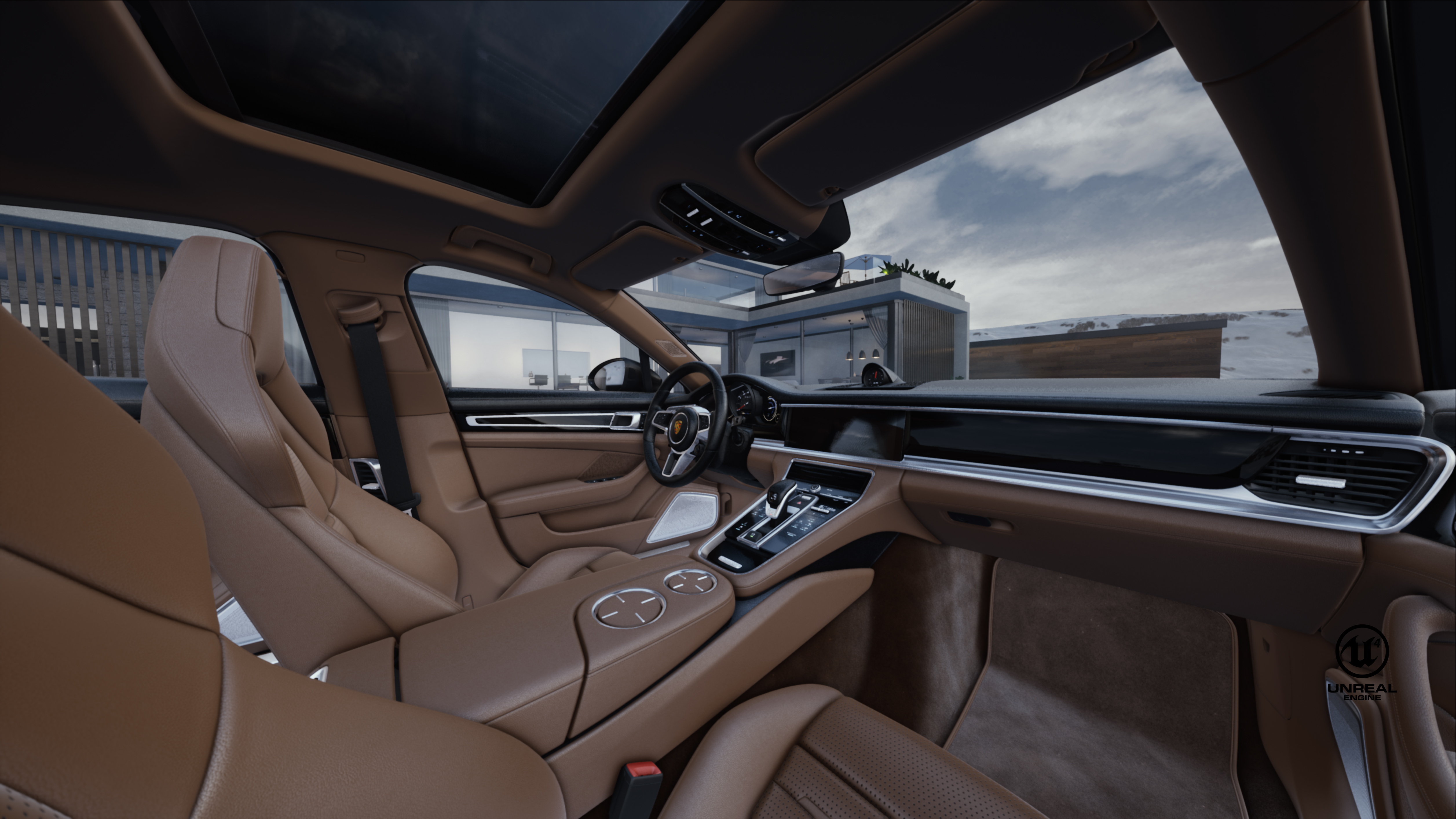 animation，Porsche，porsche，vehicle，car，UnrealEngine，UE4，