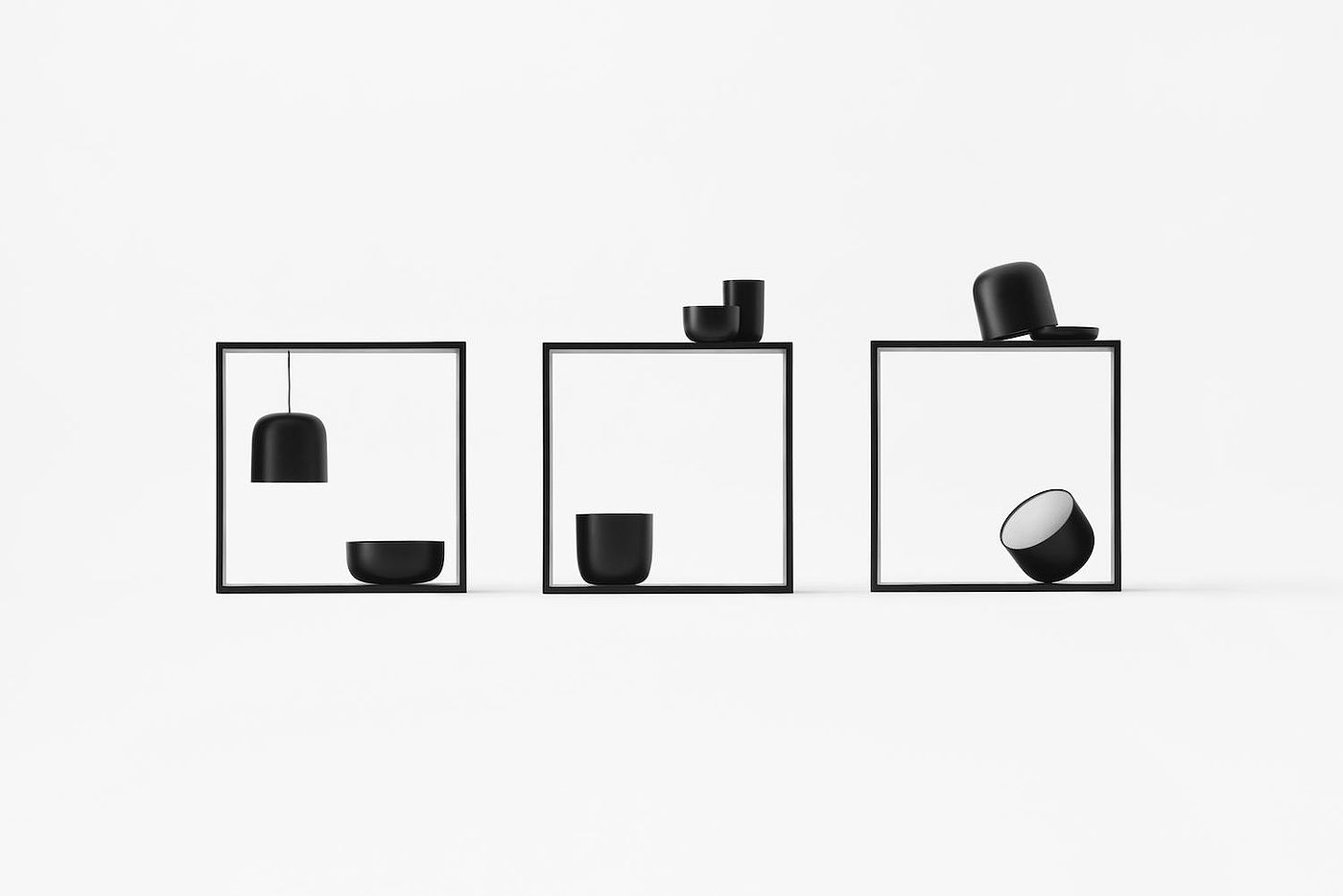 Minimalist，& Square，No Entry，Lighting，lighting，black，