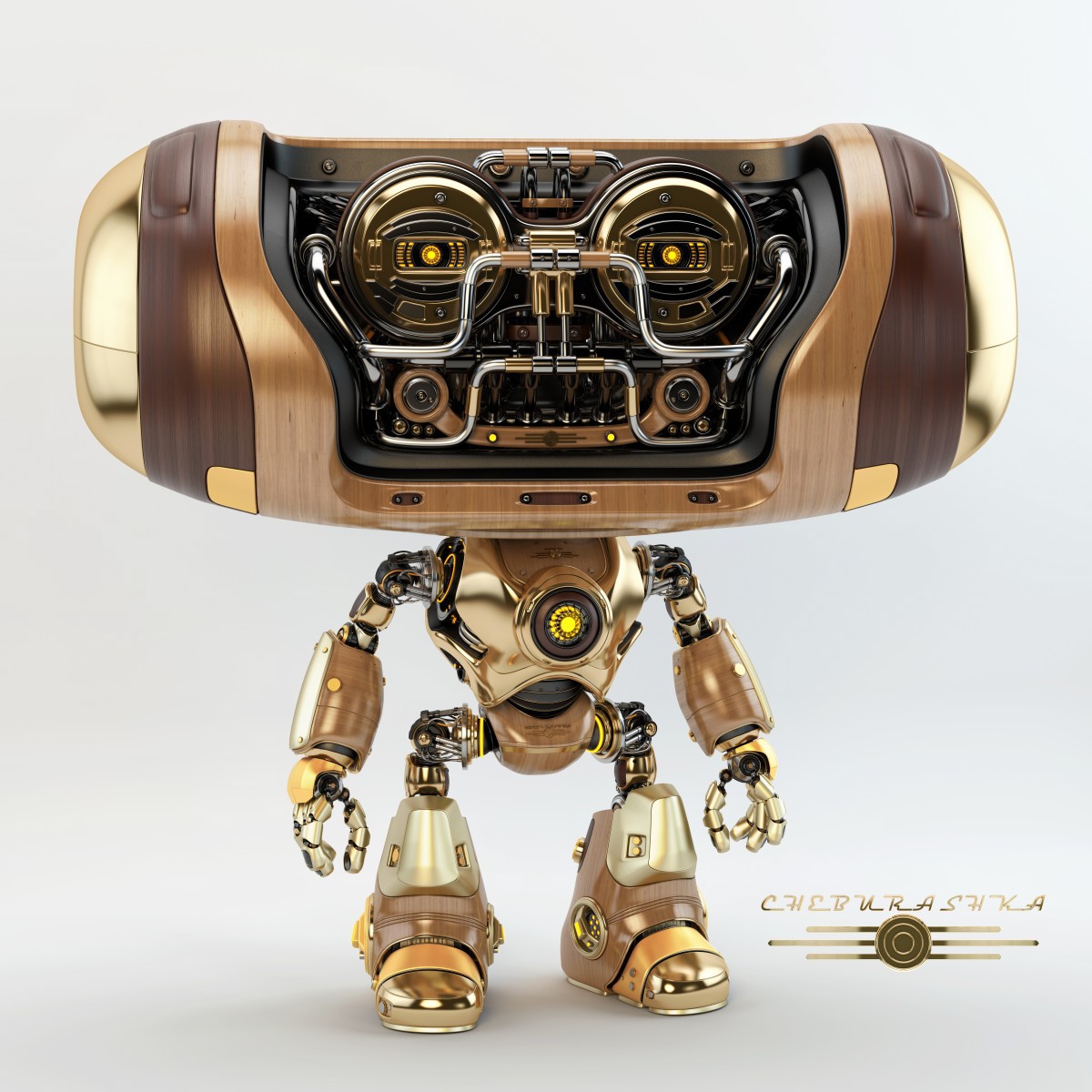 modeling，role，Retro，Big head robot，Vladislav Ociacia，