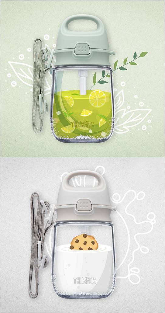 Food magician children's water cup，