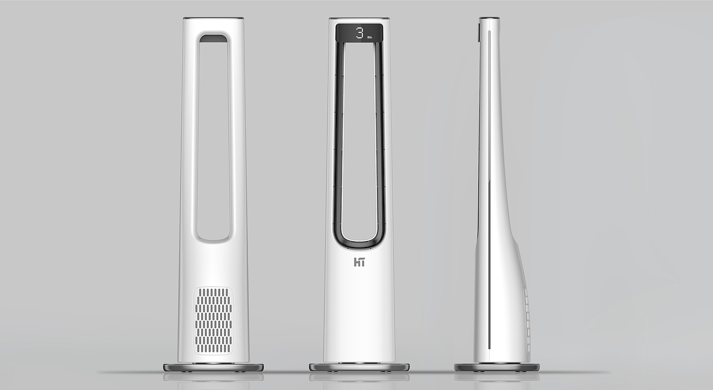 Spade design，product design，Leafless fan，