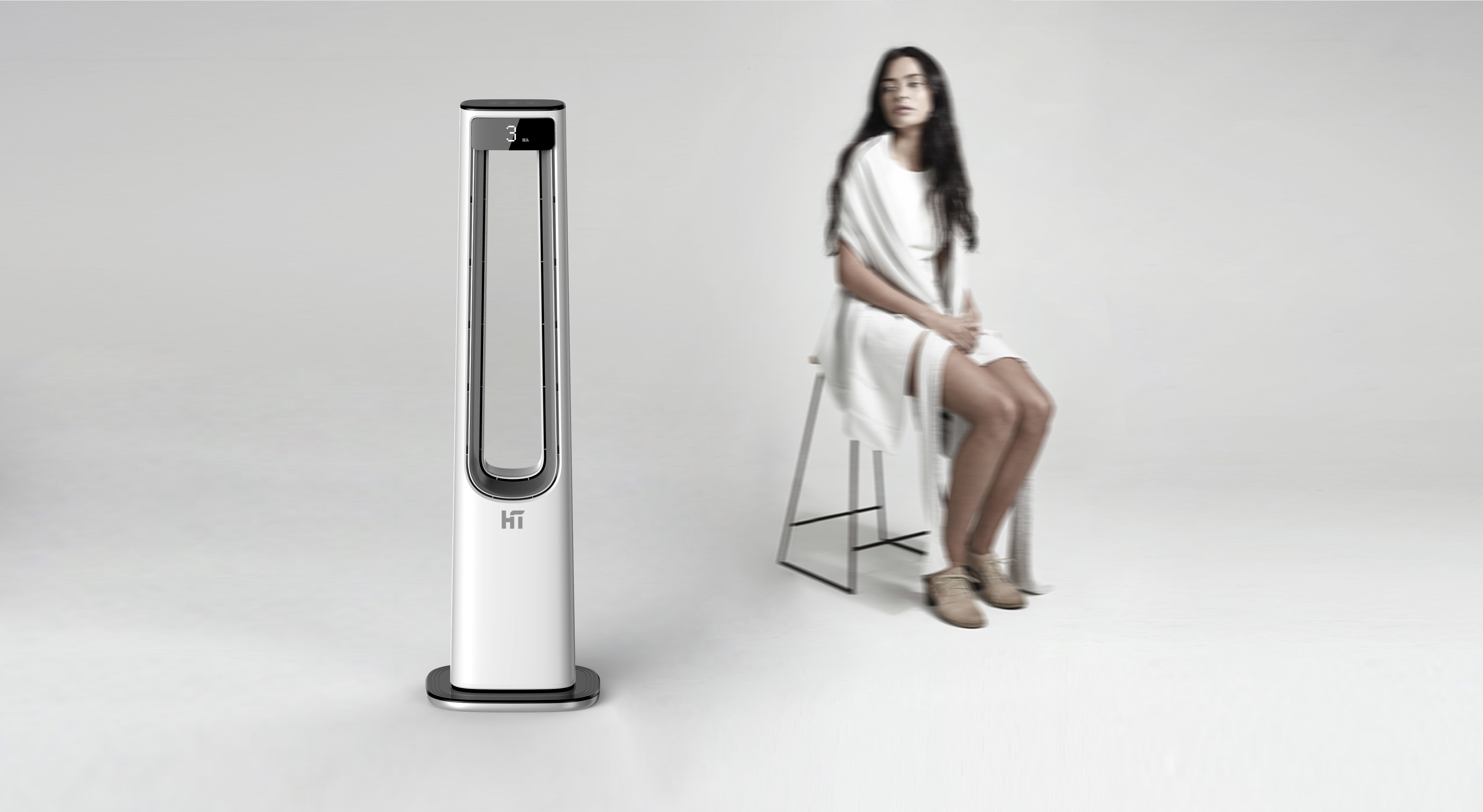 Spade design，product design，Leafless fan，