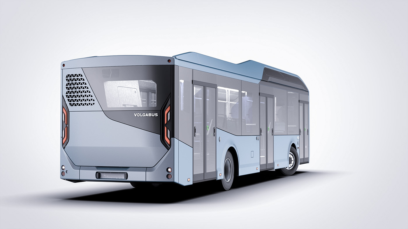 Render，modeling，Electric bus，bus，