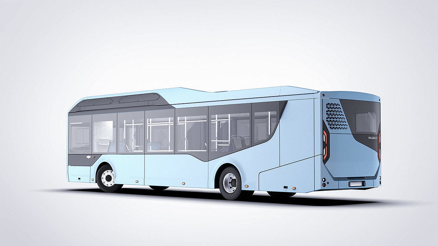 Render，modeling，Electric bus，bus，