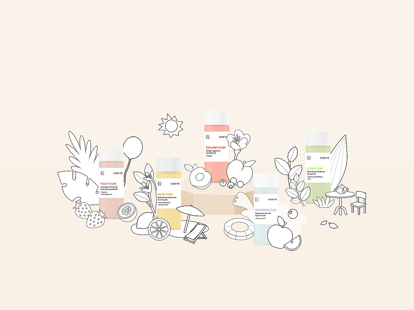 poster，advertisement，Fruits，Handicrafts，Set design，Cosmetics，