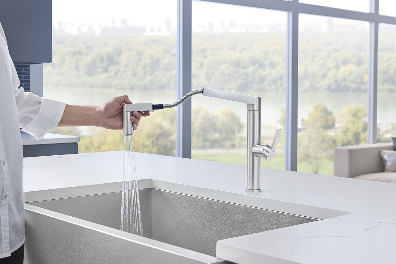water tap，modern，Small space，White bread machine，