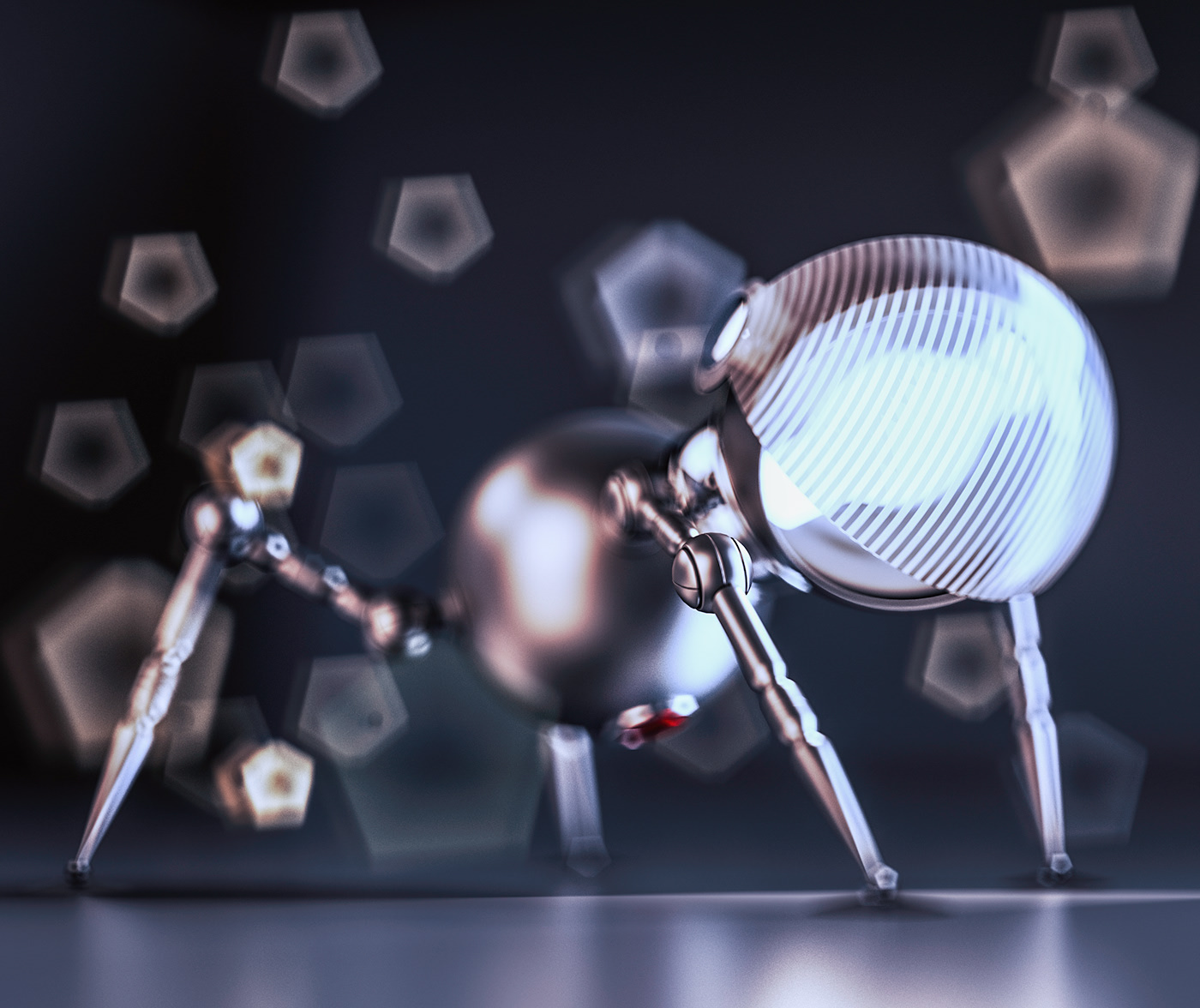 3D model，Render，Mechanics，Metal，