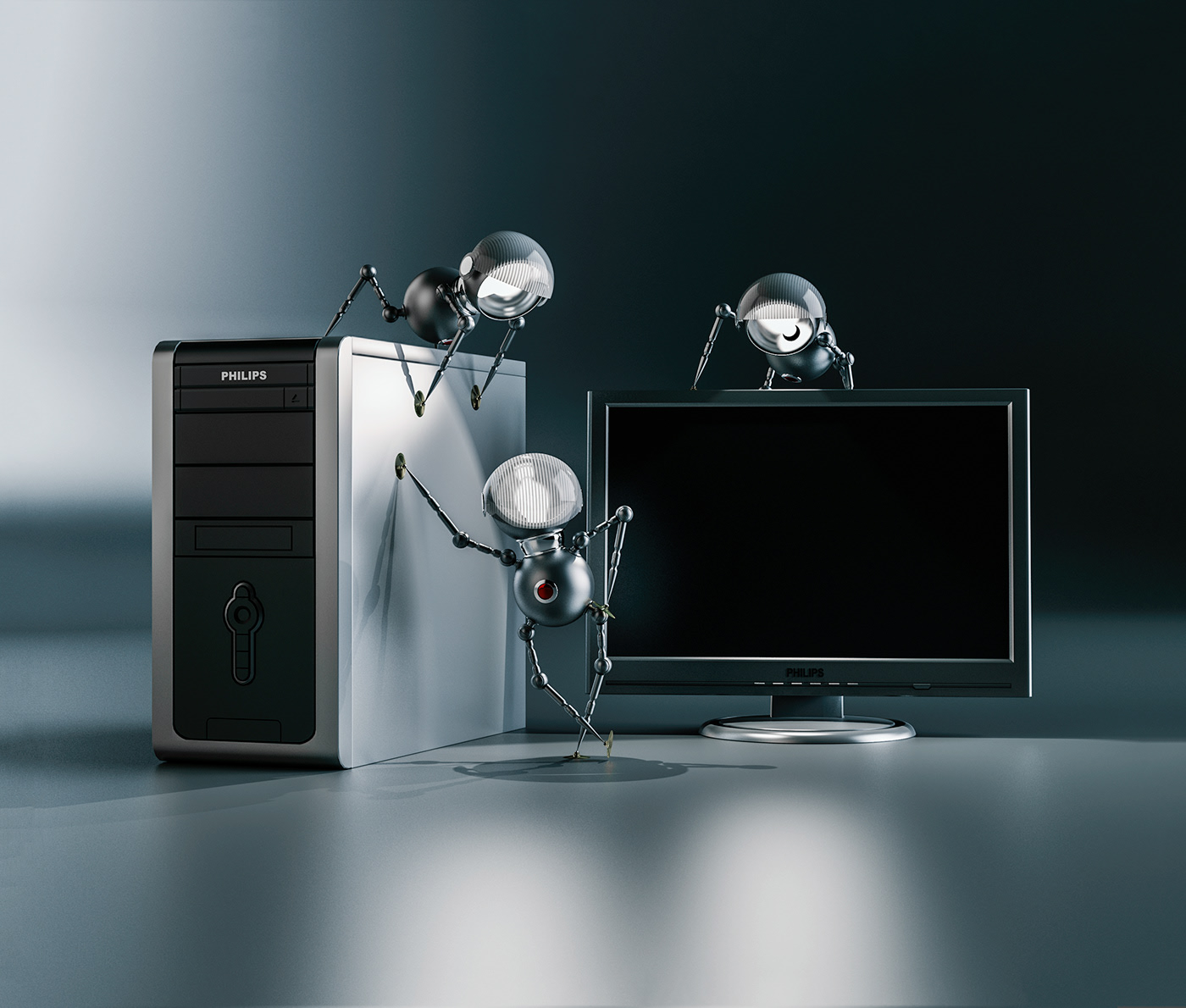 3D model，Render，Mechanics，Metal，