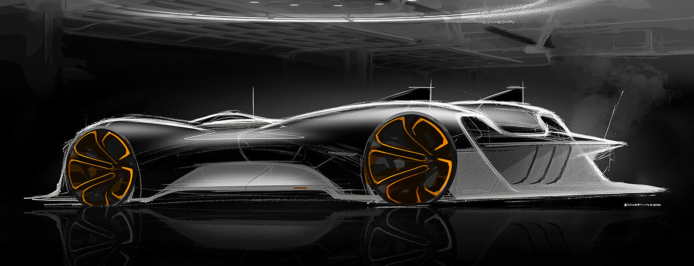 automobile，Hand drawn，design sketch，Porsche，