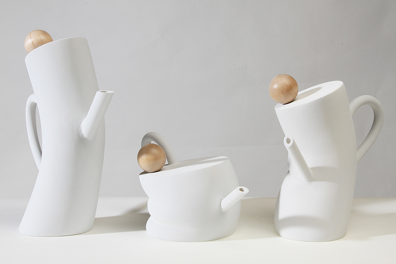 Sculpture teapot，Irregular，Asymmetry，asymmetrical，