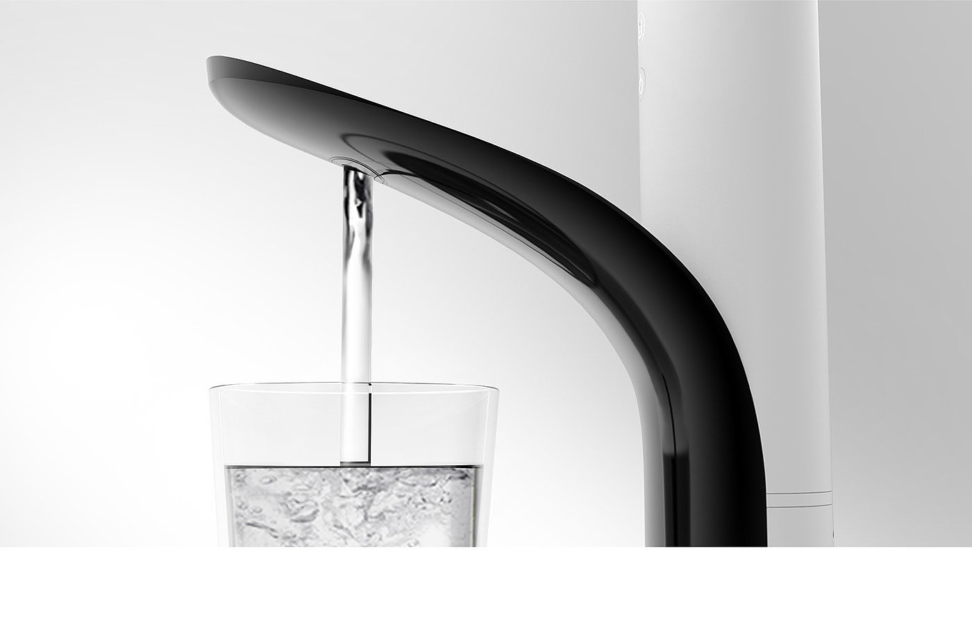 Water purifier，Simplicity，black and white，Prifer，modern，