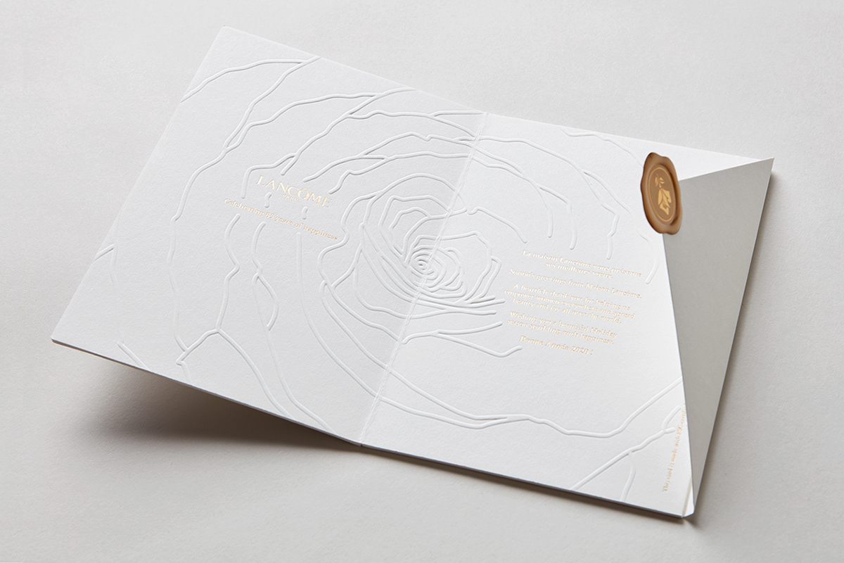 graphic design ，Lancome，Greeting card，