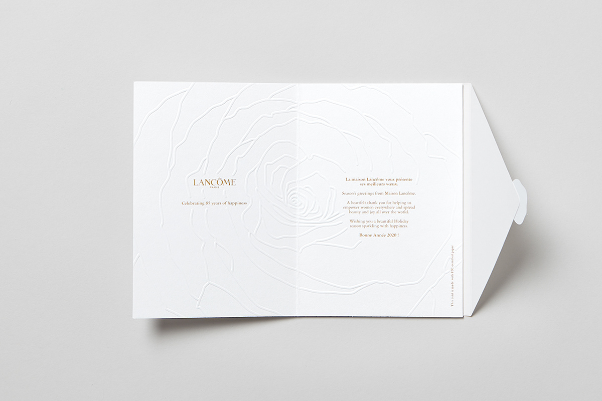 graphic design ，Lancome，Greeting card，