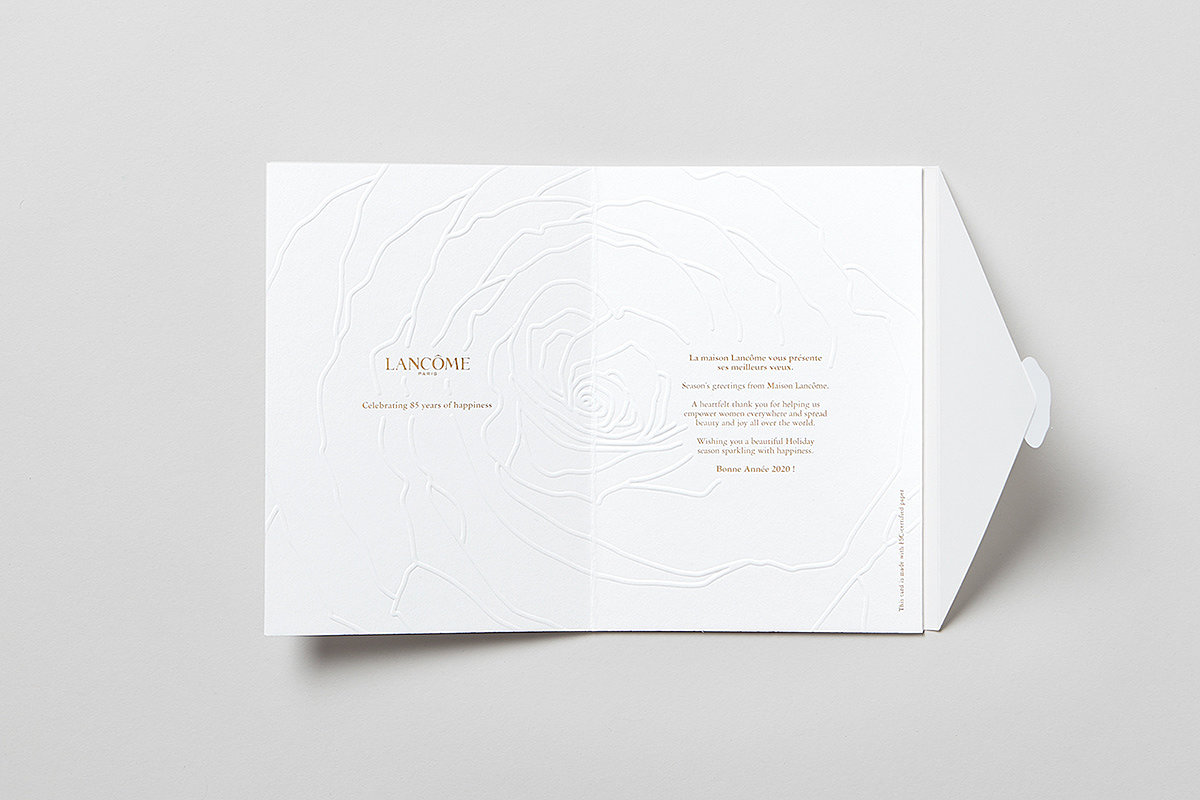 graphic design ，Lancome，Greeting card，