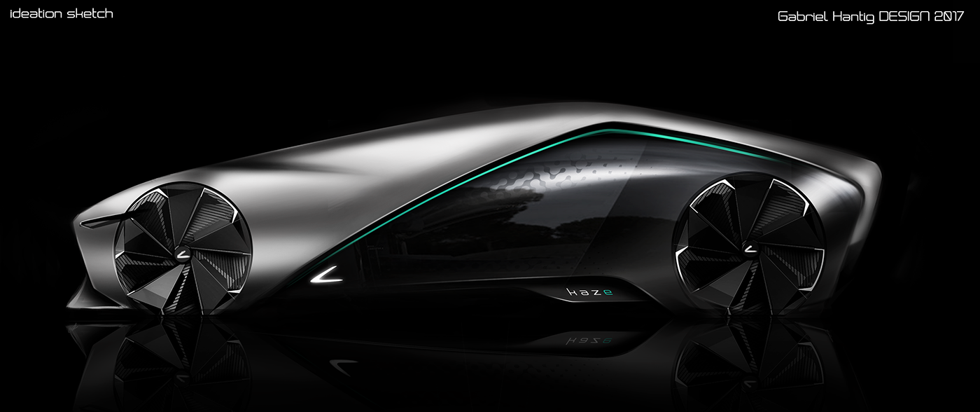 Gabriel Hantig，automobile，sketch，Render，