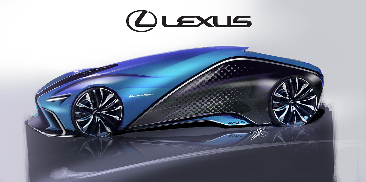 Gabriel Hantig，automobile，sketch，Render，