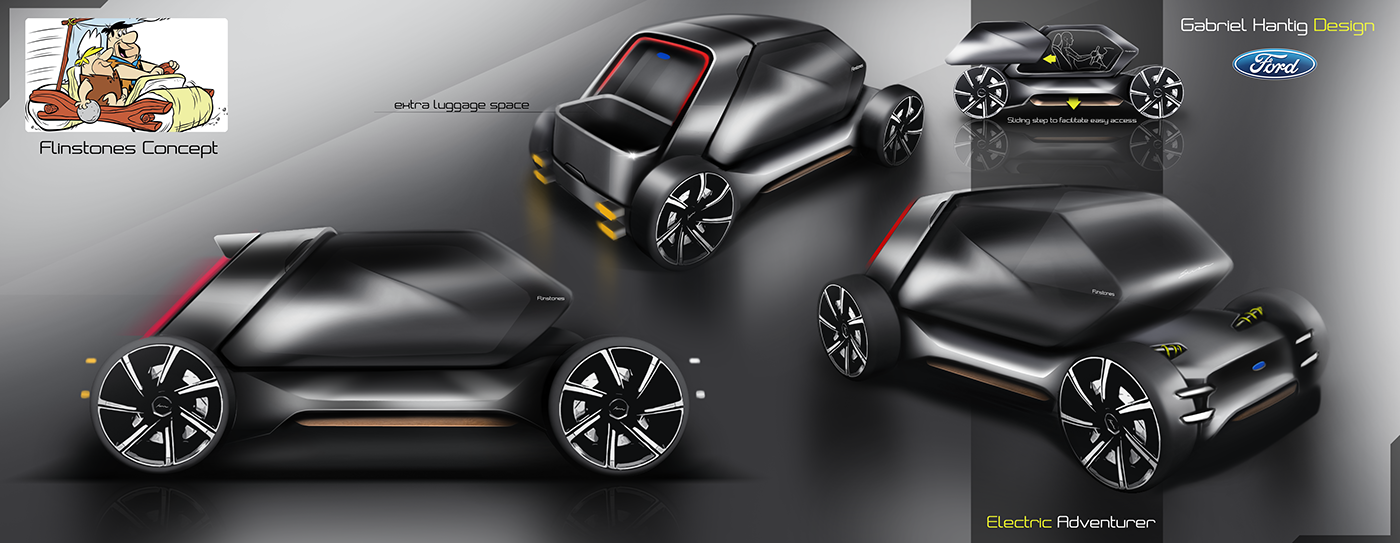 Gabriel Hantig，automobile，sketch，Render，