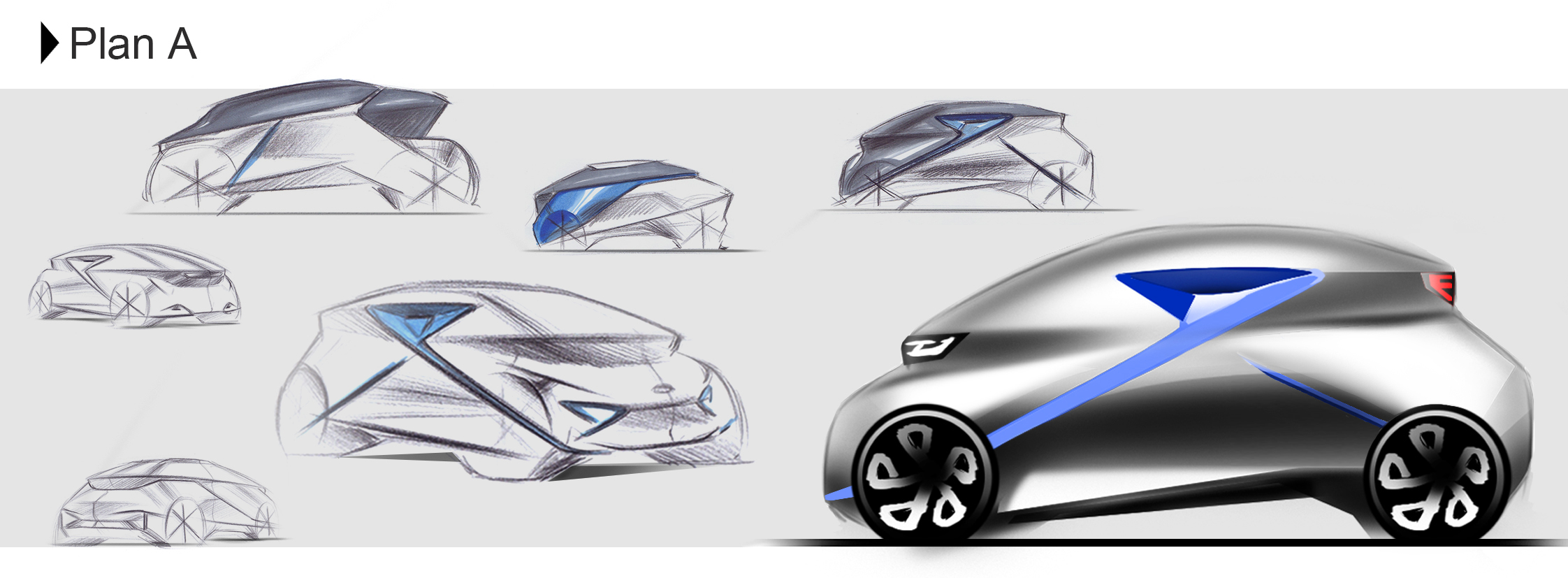 Automobile design，product design，Hand drawn，PS rendering，Express quickly，