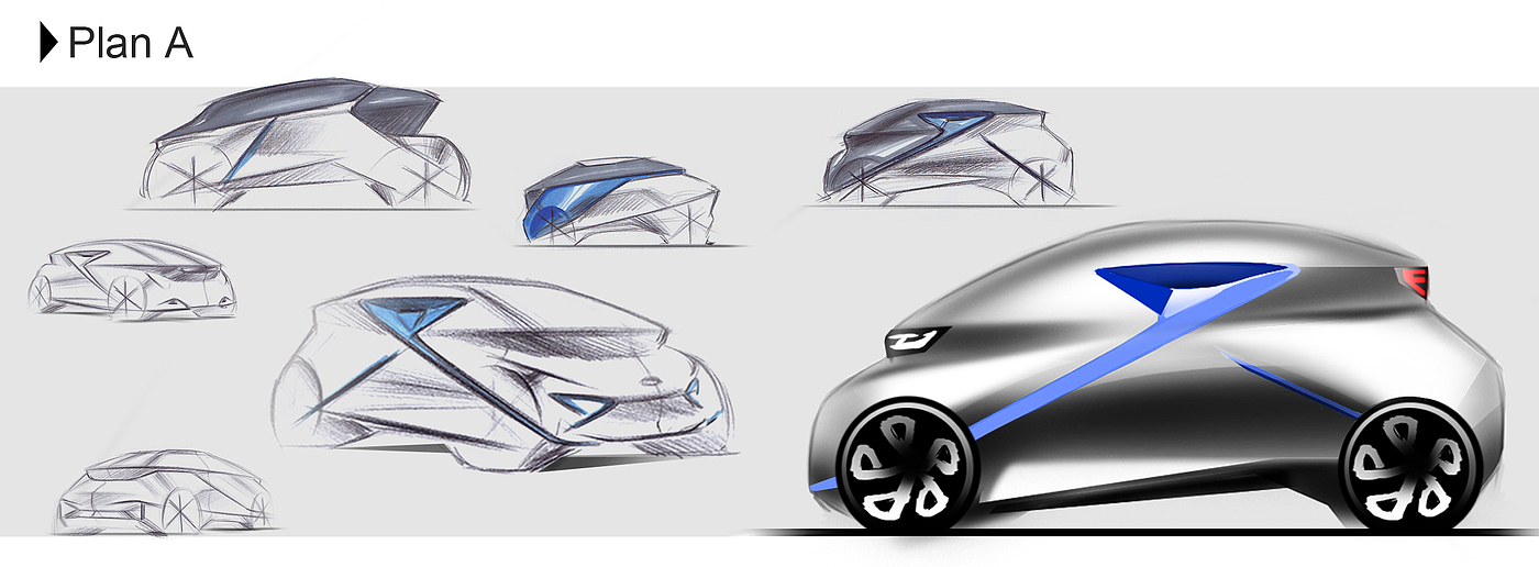 Automobile design，product design，Hand drawn，PS rendering，Express quickly，