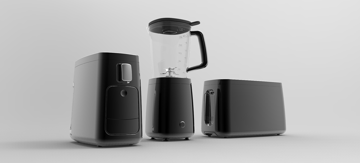 Juicer，Bread machine，rice cooker，Simplicity，industrial design，