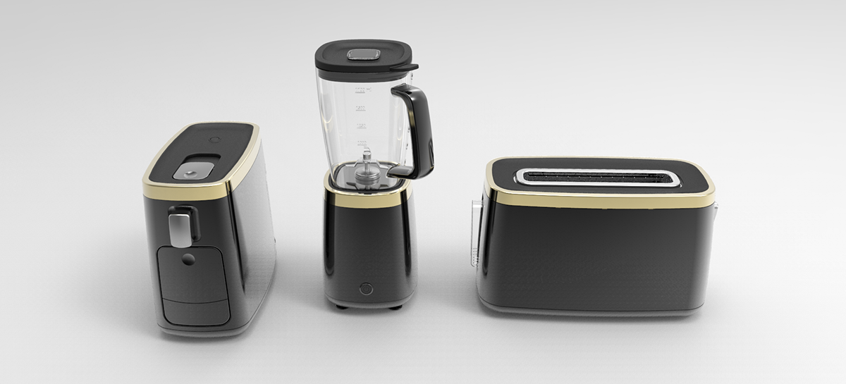 Juicer，Bread machine，rice cooker，Simplicity，industrial design，