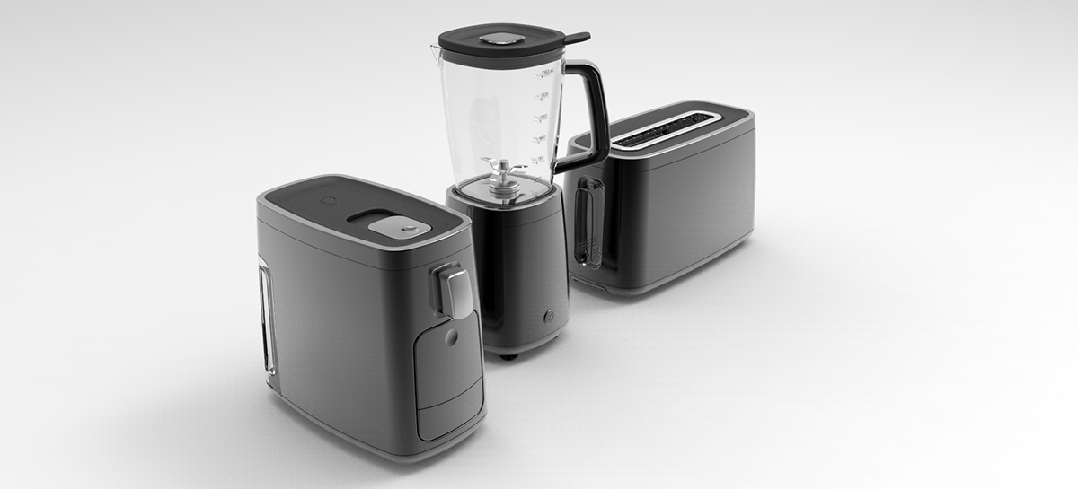 Juicer，Bread machine，rice cooker，Simplicity，industrial design，