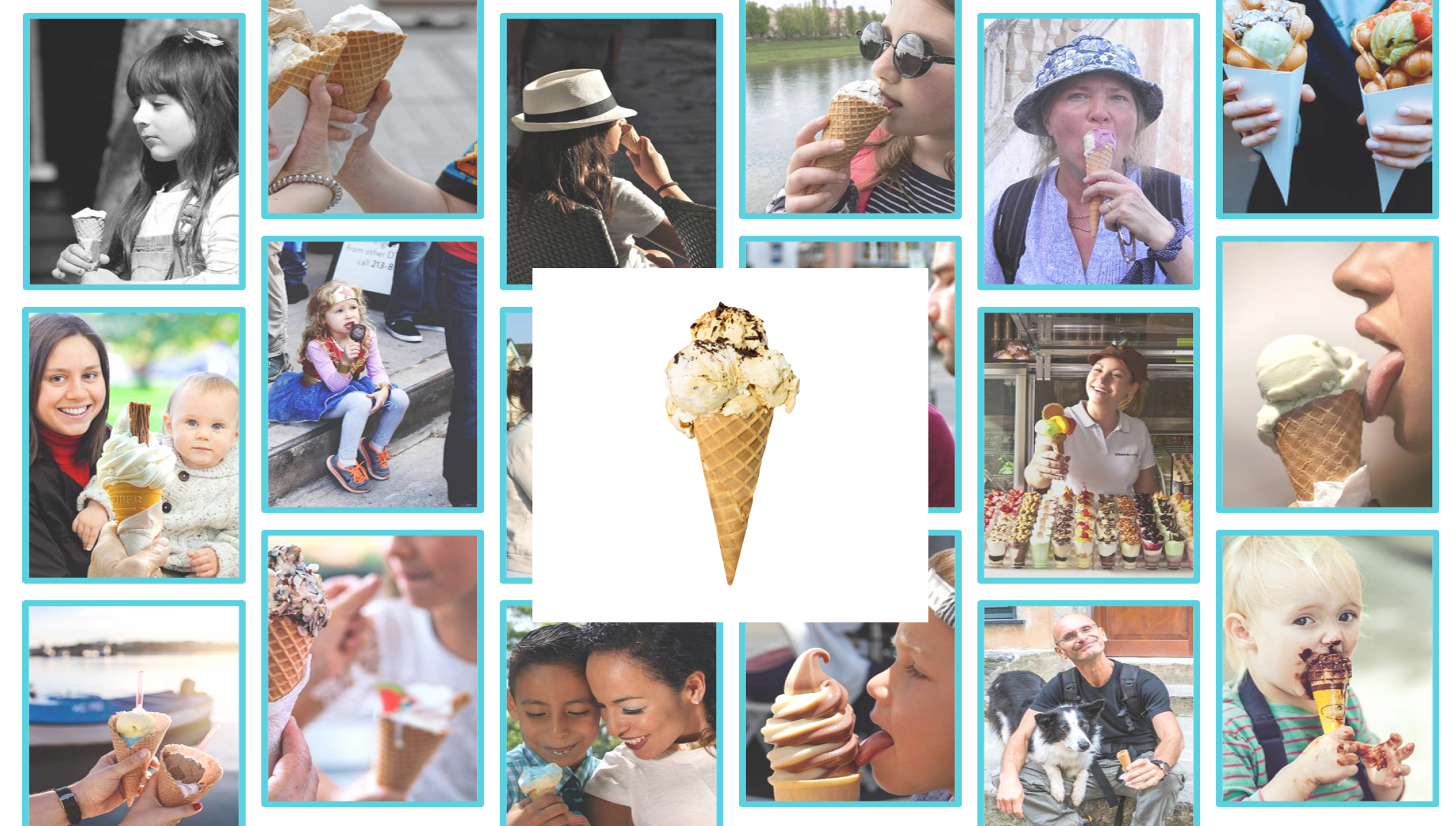 Umbrella，ice cream，interest，